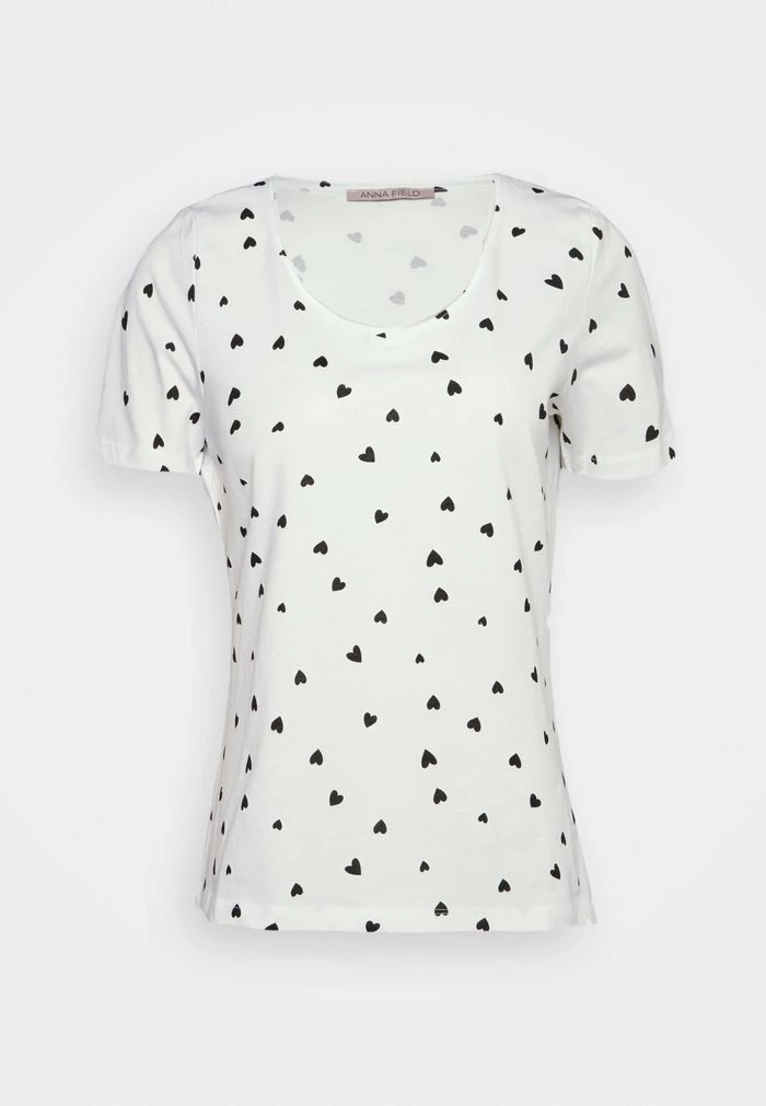 T-Shirt ANNA FIELD Anna Field Print T-shirt Blanche Femme | WTH-3863092